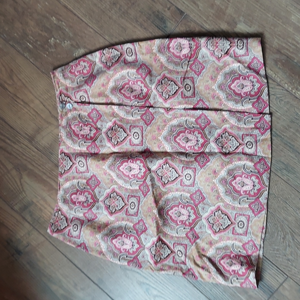 EUC  Charter Club linen lined wrap skirt size 12